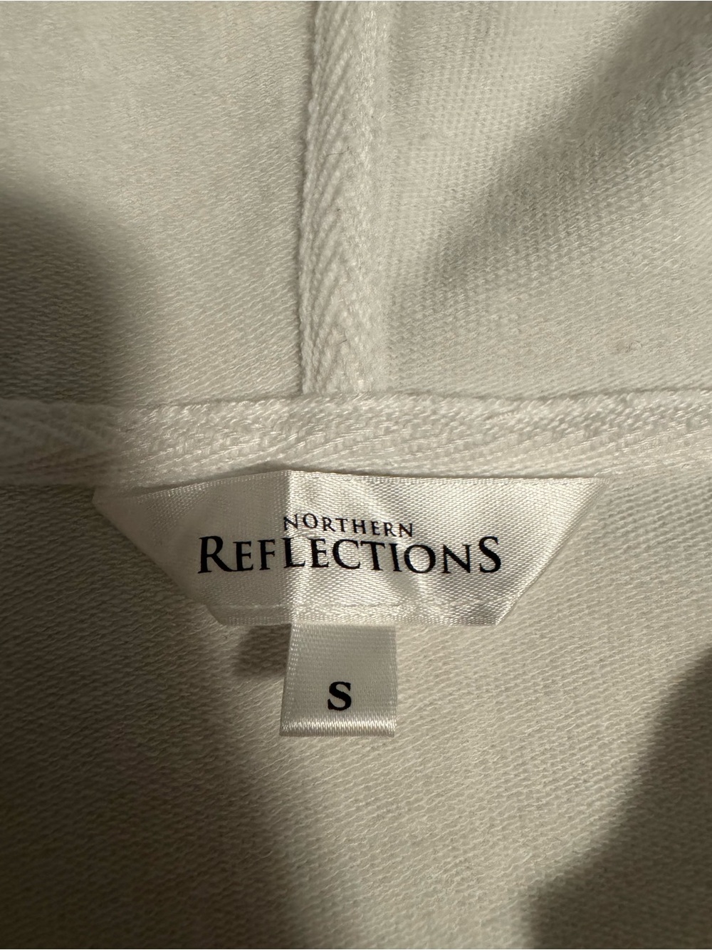 Northern Reflections White Full-Zip Hooded Sweatshirt - Picture 2 of 2